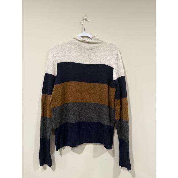 Madewell Inland Striped Turtleneck Sweater in Coziest Yarn Size Large 2410 - Picture 6 of 10